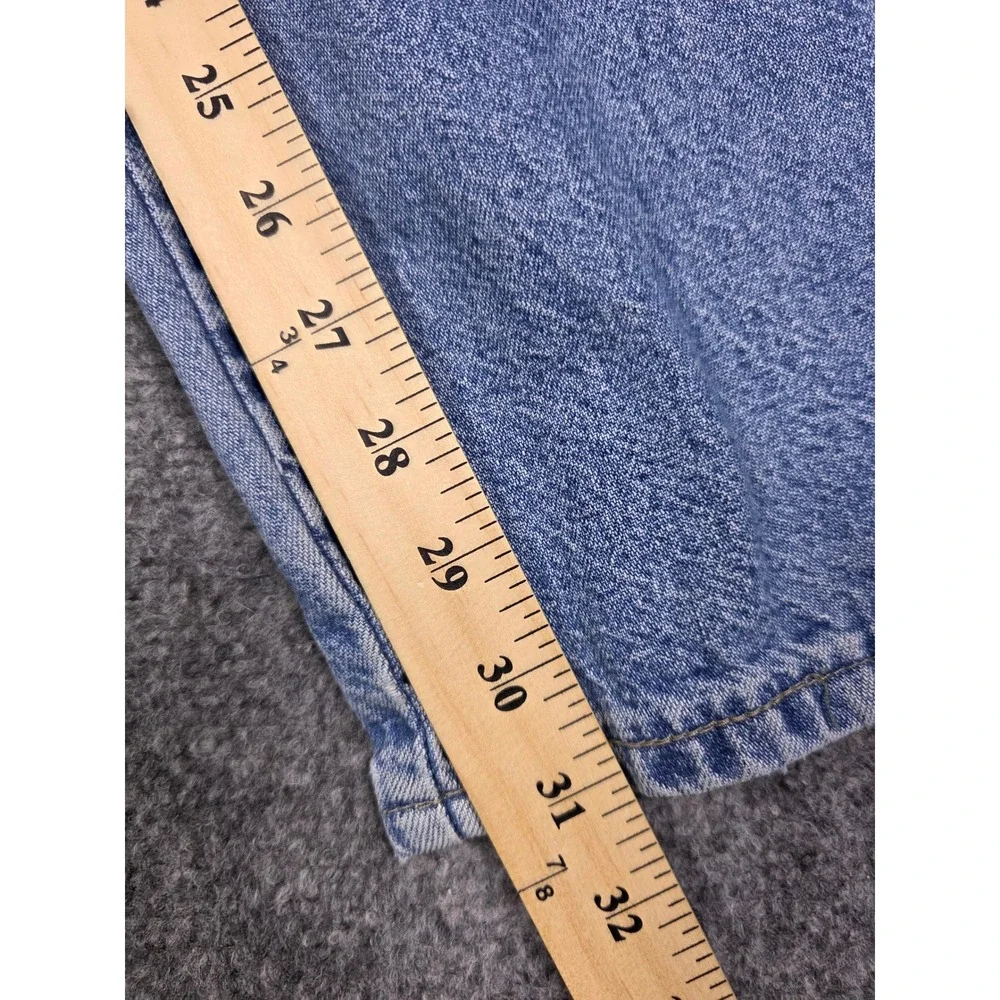 Vintage Wrangler Carpenter Pants Mens 33x32 Blue Light Wash Denim Workwear